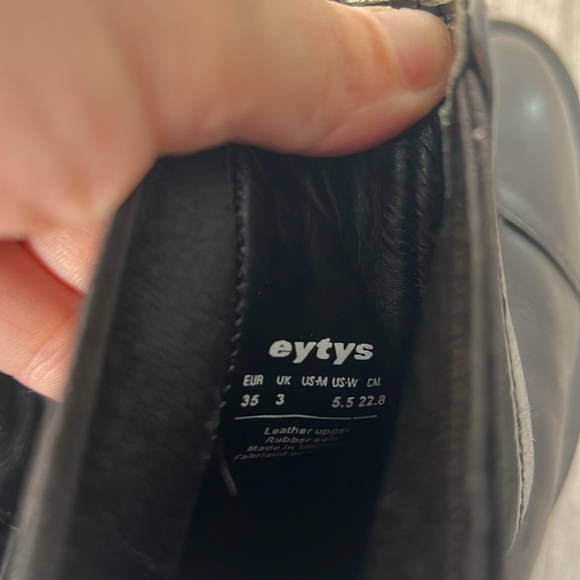Eytys Nikita Leather Boot Black Women’s Size 5.5 - Picture 8 of 9